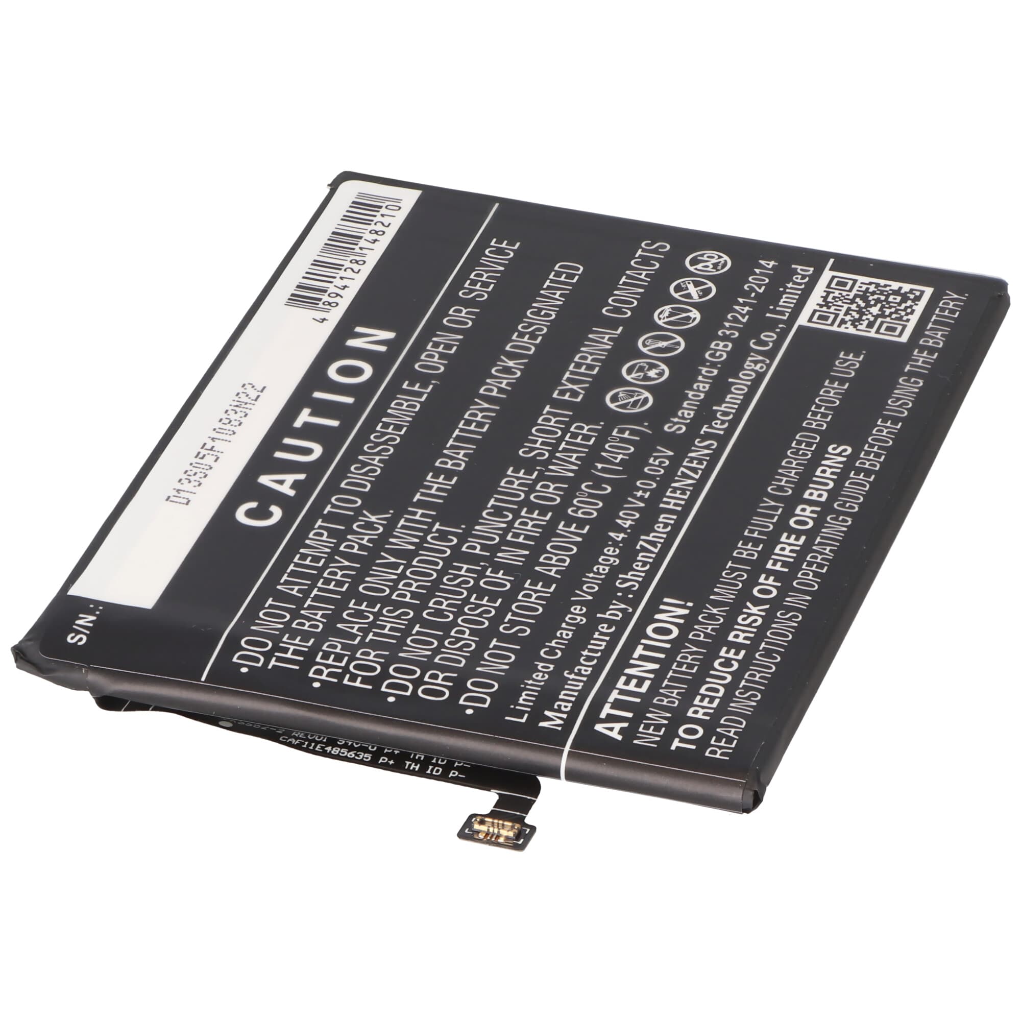 Batterie Li-Polymer - 4400mAh (3.85V) pour Xiaomi Redmi Note 8 ao téléphones portables, smartphones, téléphones tels que Xiaomi BM4J