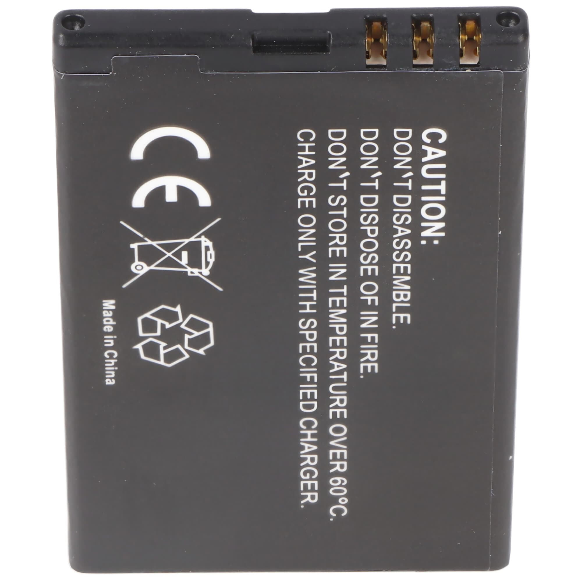 Batterie Li-Ion - 1200mAh (3.7V) pour téléphones portables, smartphones, téléphones tels que Nokia BL-4U