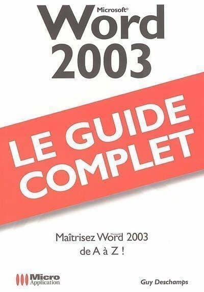 Word 2003 - Guy Deschamps