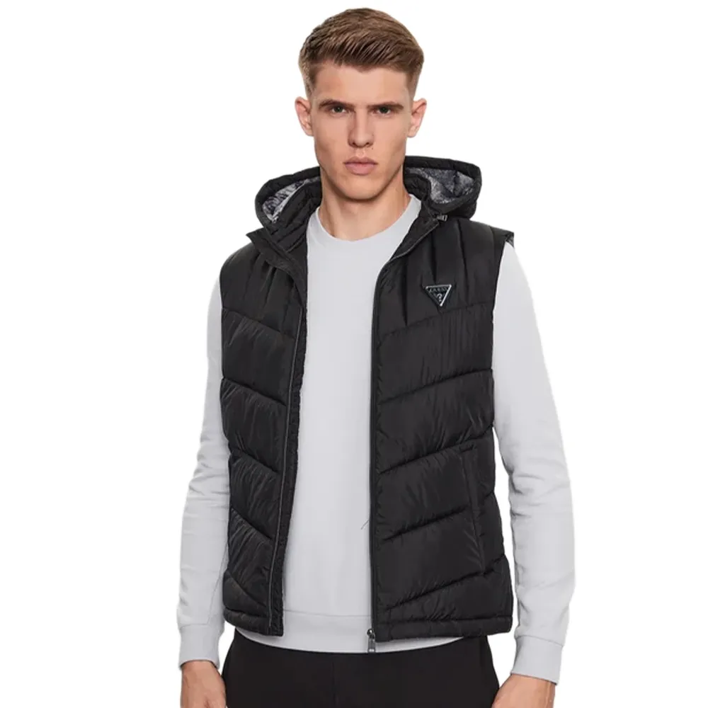 Doudoune sans manche Guess G force Homme Noir