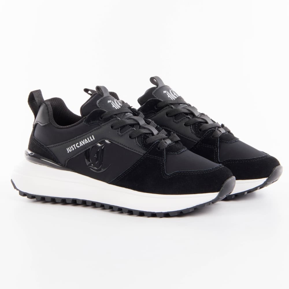 Basket Just Cavalli Optic roberto Femme Noir