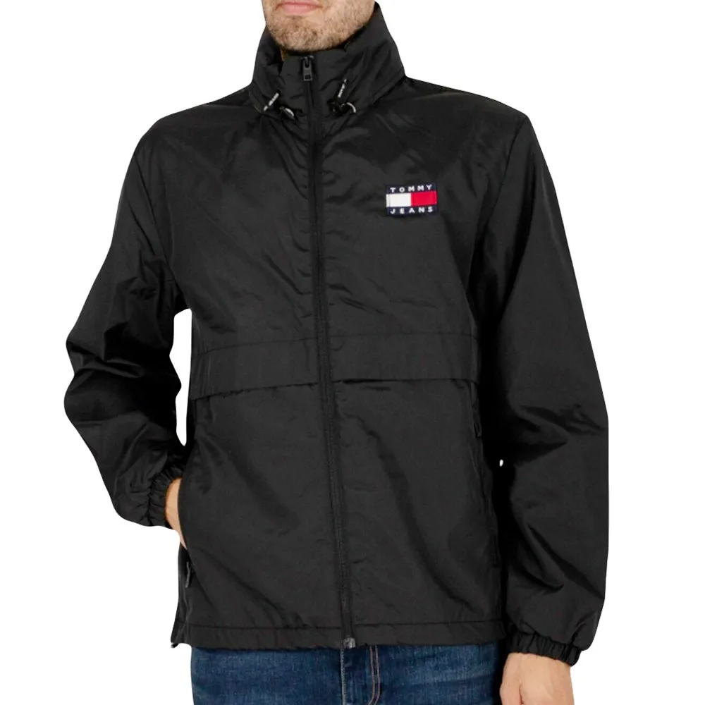 Coupe vent Tommy Jeans Classic flag logo Homme Noir