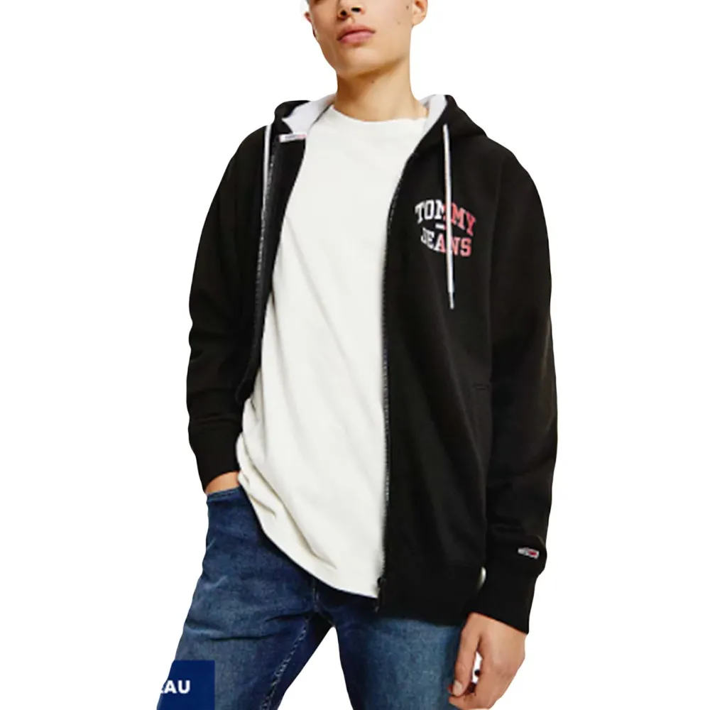 Sweat Tommy Jeans Vintage logo Homme Noir