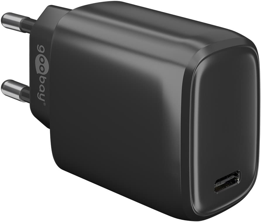 Goobay Chargeur rapide USB-C™ PD (20 W) noir - 1x port USB-C™ (Power Delivery) - noir