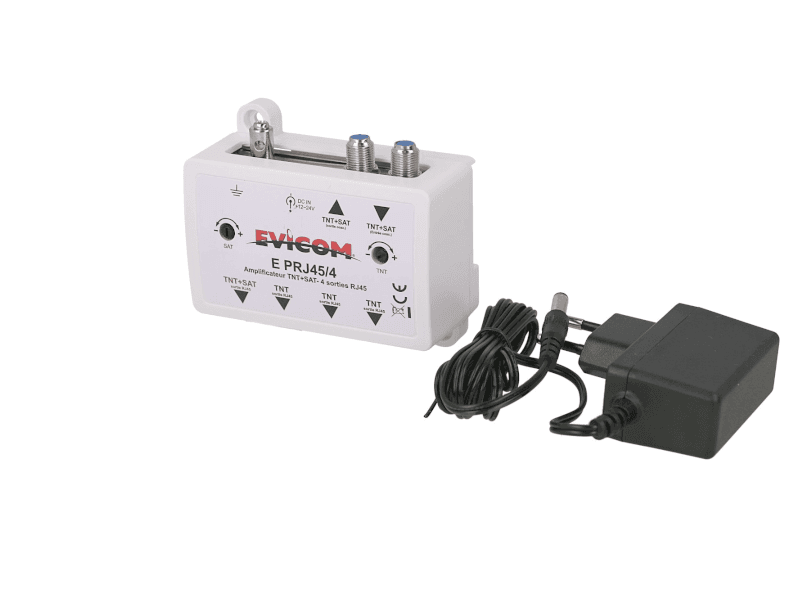 Amplificateur TV 4 sorties RJ45