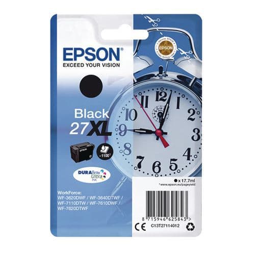 Cartouche D'encre - 27xl - Noir - 2200 Pages - Epson