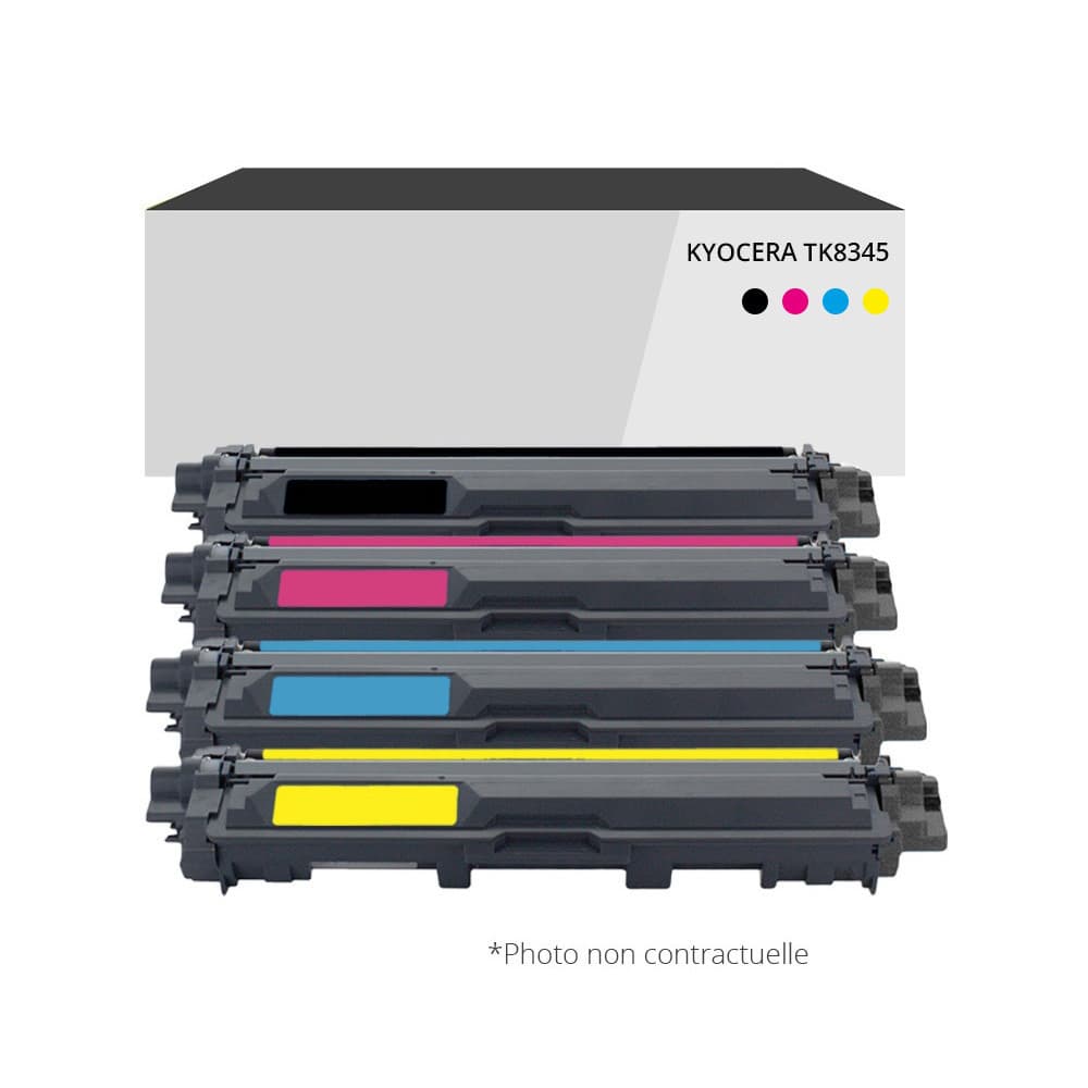 Toner compatible Kyocera TK8345 Noir et couleurs