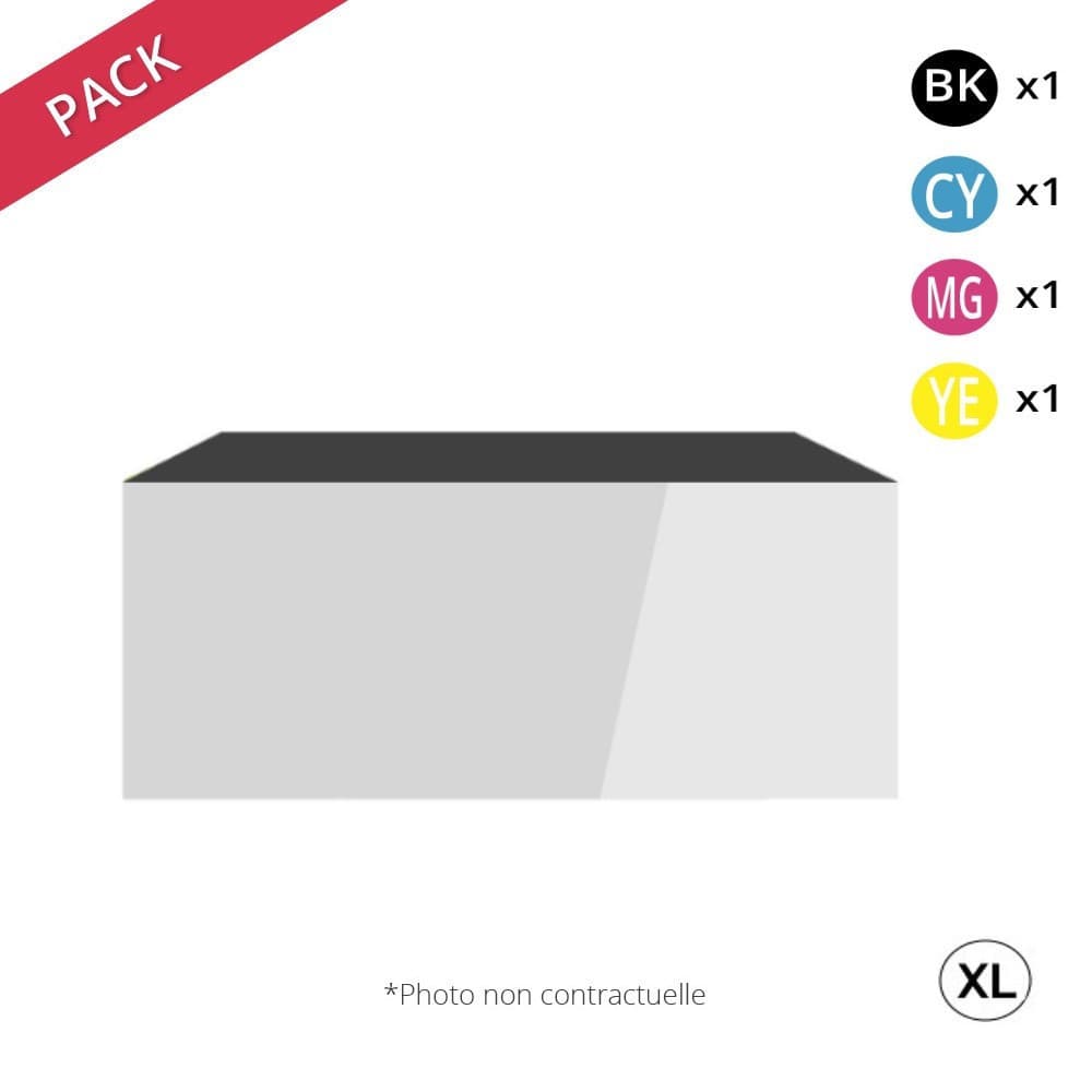 Toner compatible Lexmark 782 XL Noir et couleurs